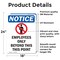 Signmission Employees Only Beyond Sign, Vinyl Decal, 18in W x 24in L, 2PK OS-2PACK-NS-D-1824-V-11985 - alternate 4